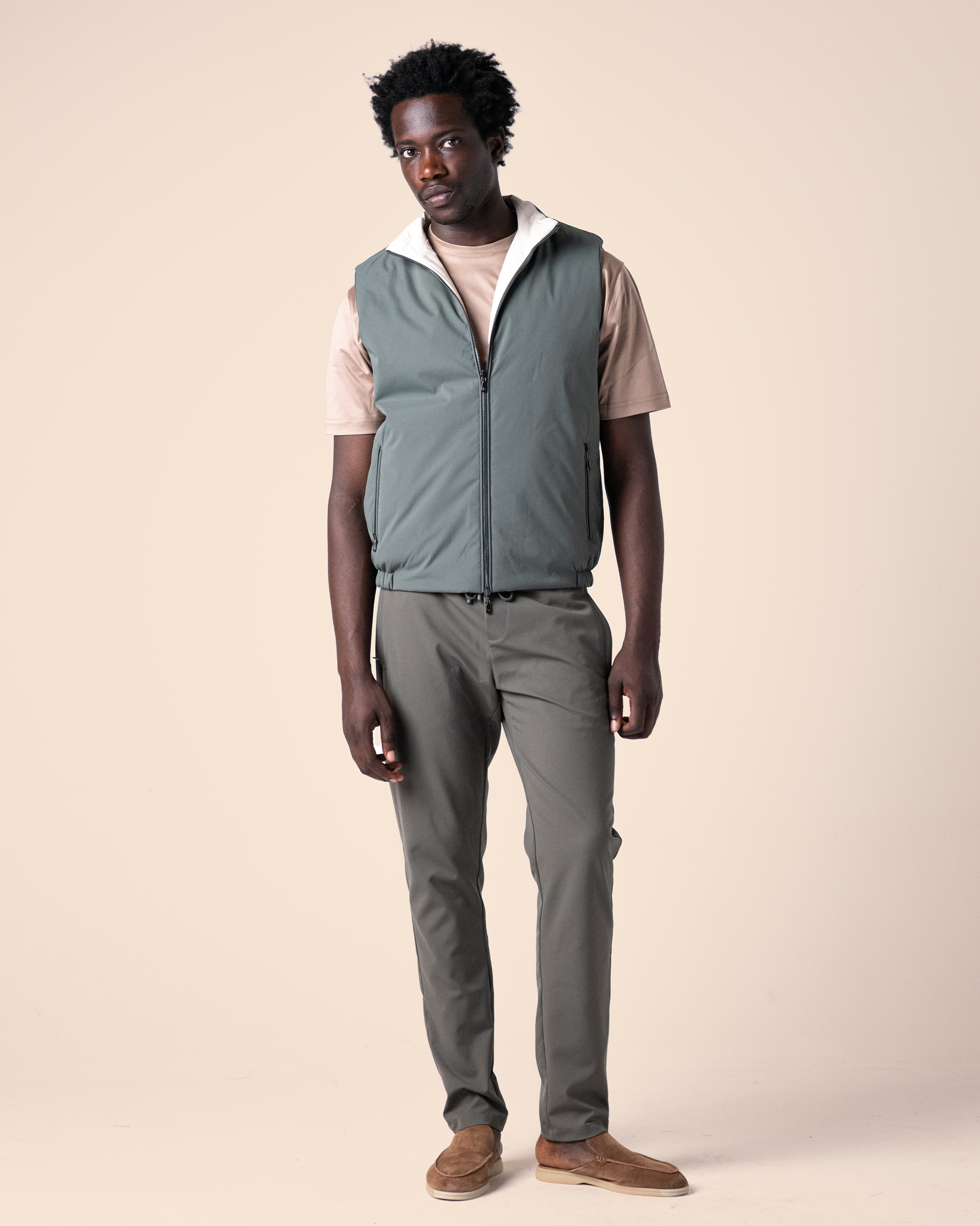 Green Reversible Body Warmer