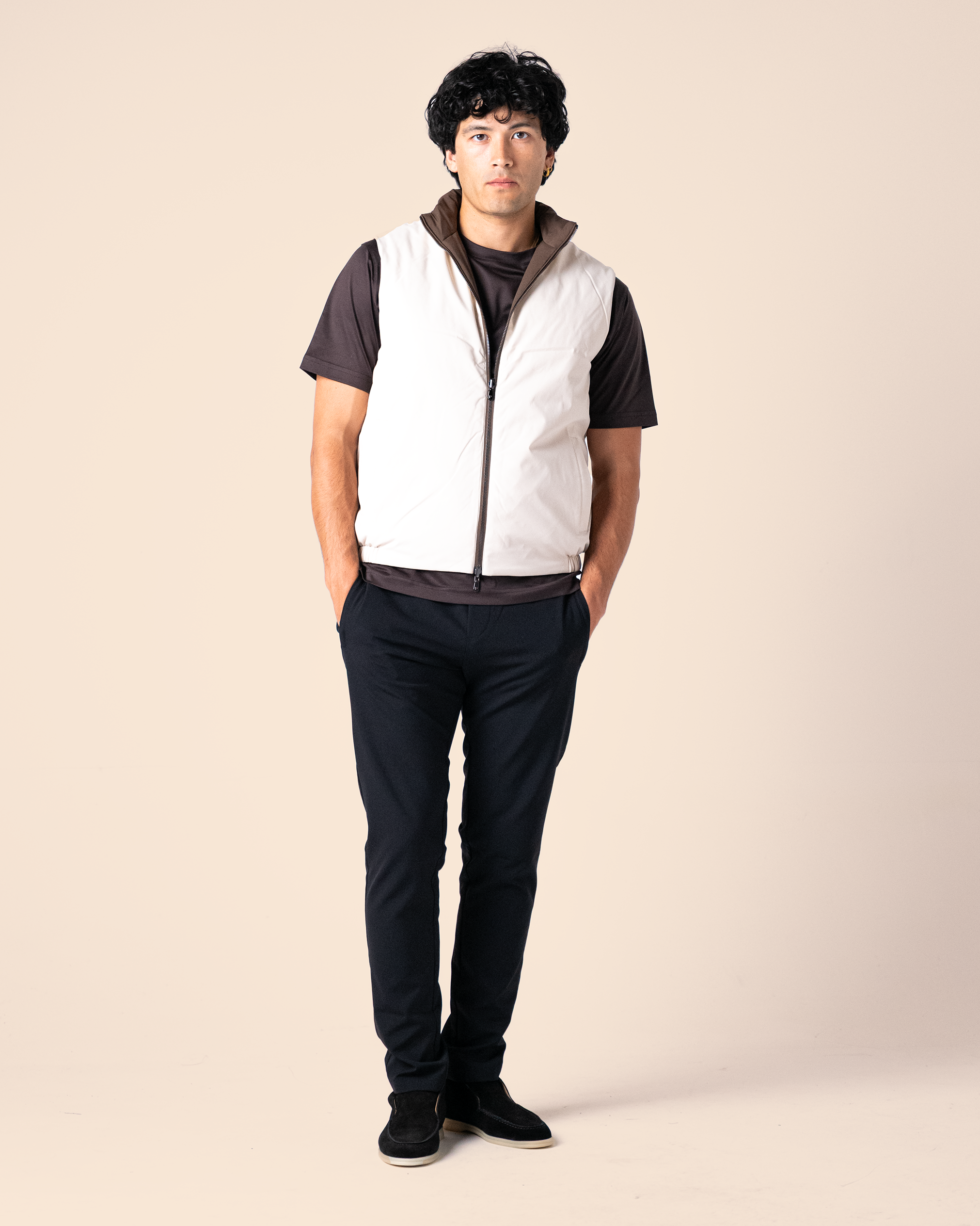 Brown Reversible Body Warmer