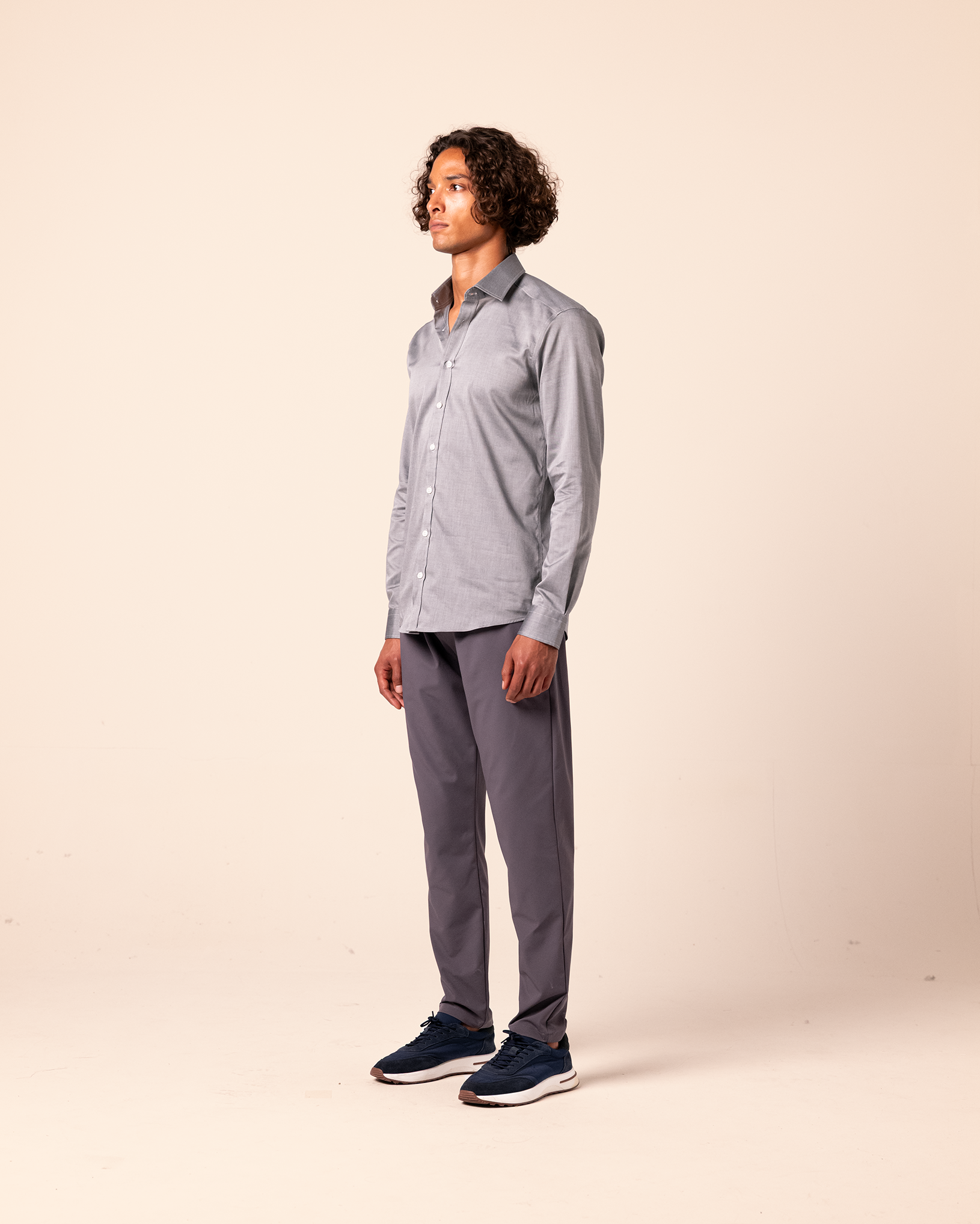 Premium Tailored Shirt Grey