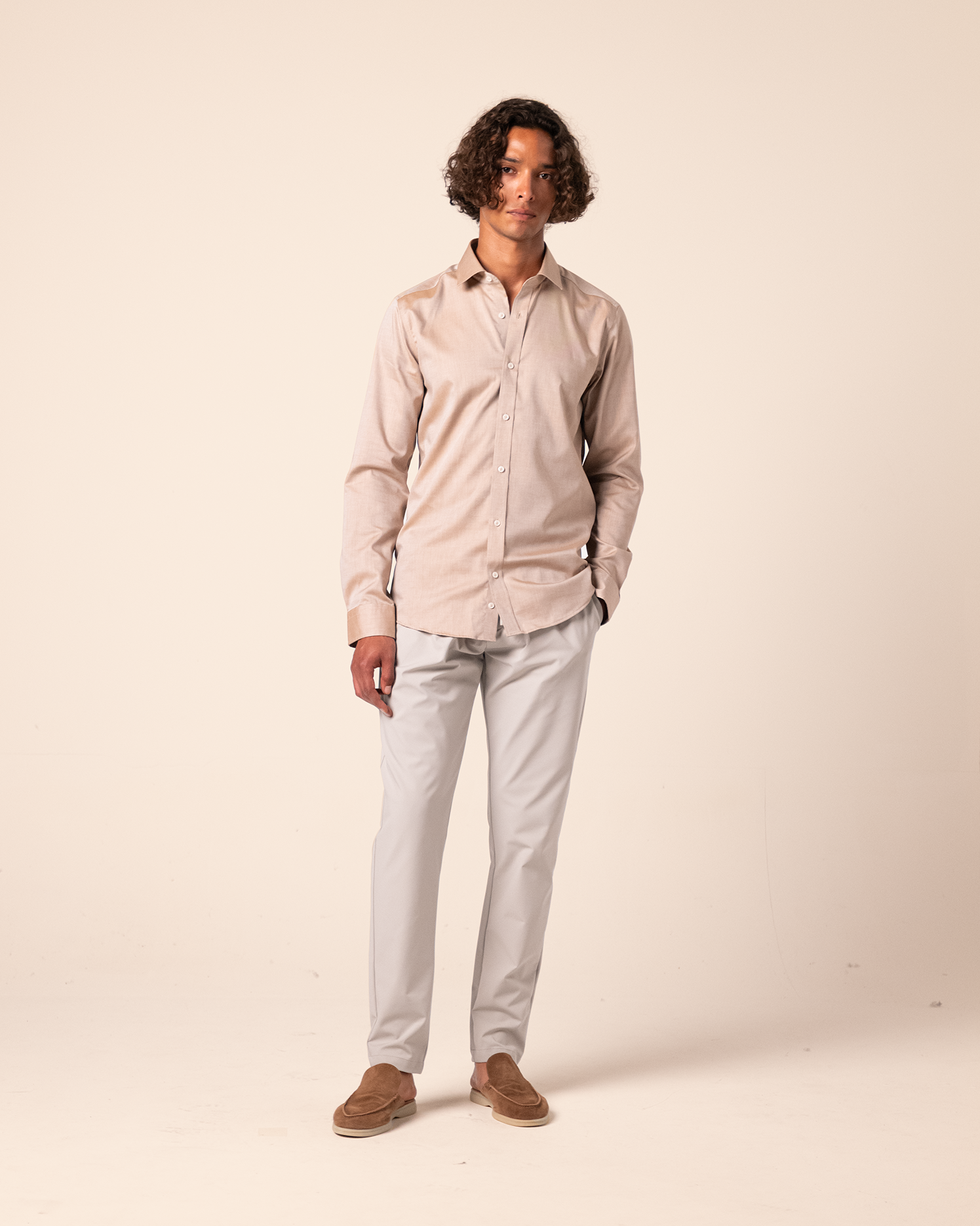 Premium Tailored Shirt Beige