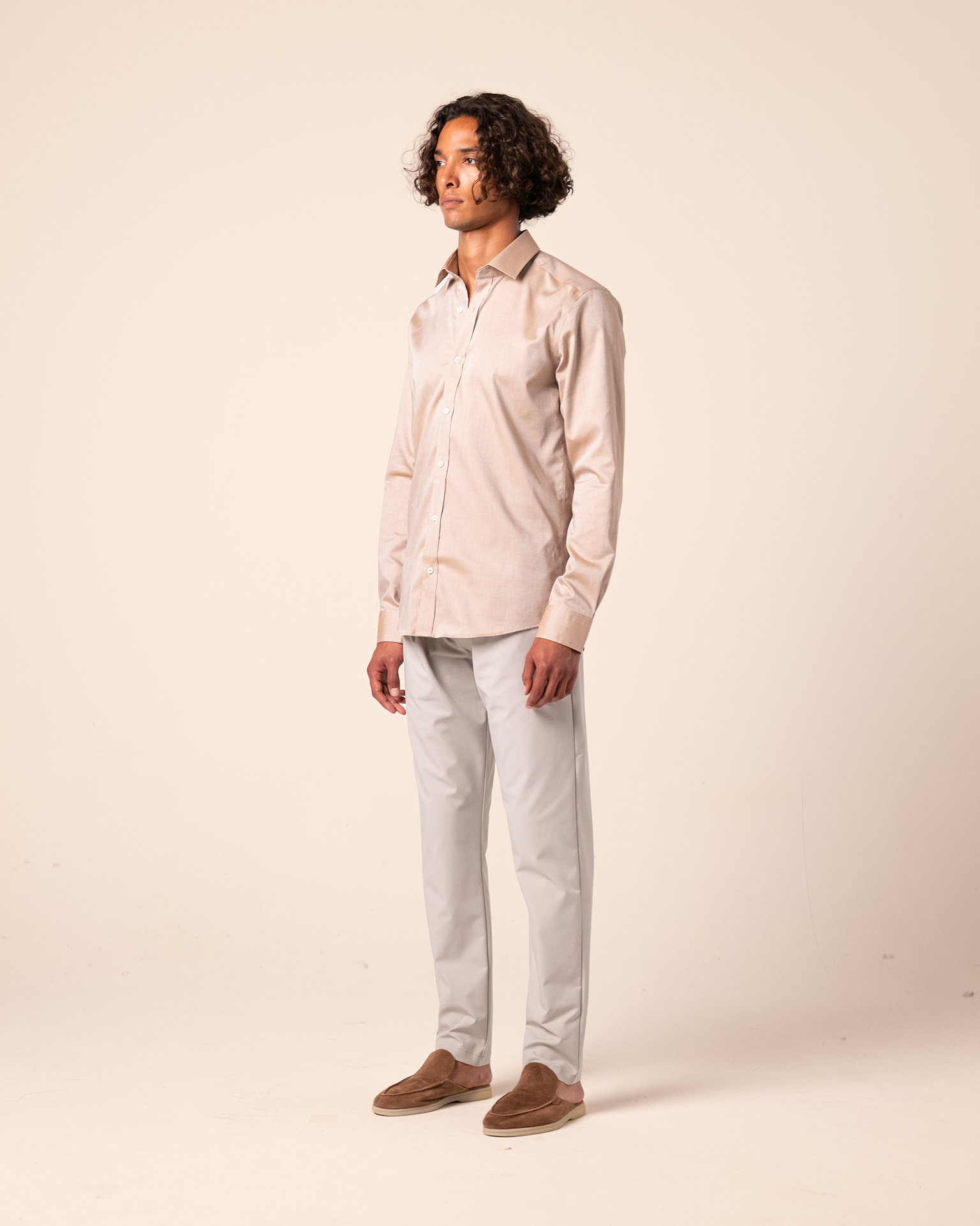 Premium Tailored Shirt Beige