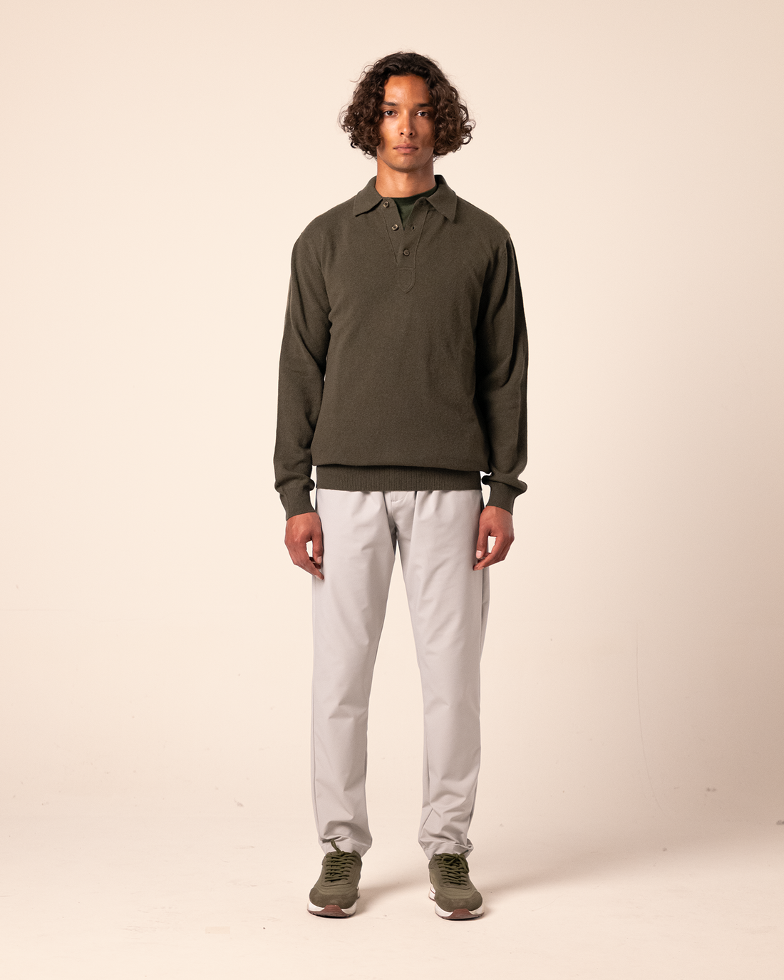 Polo Merino Green