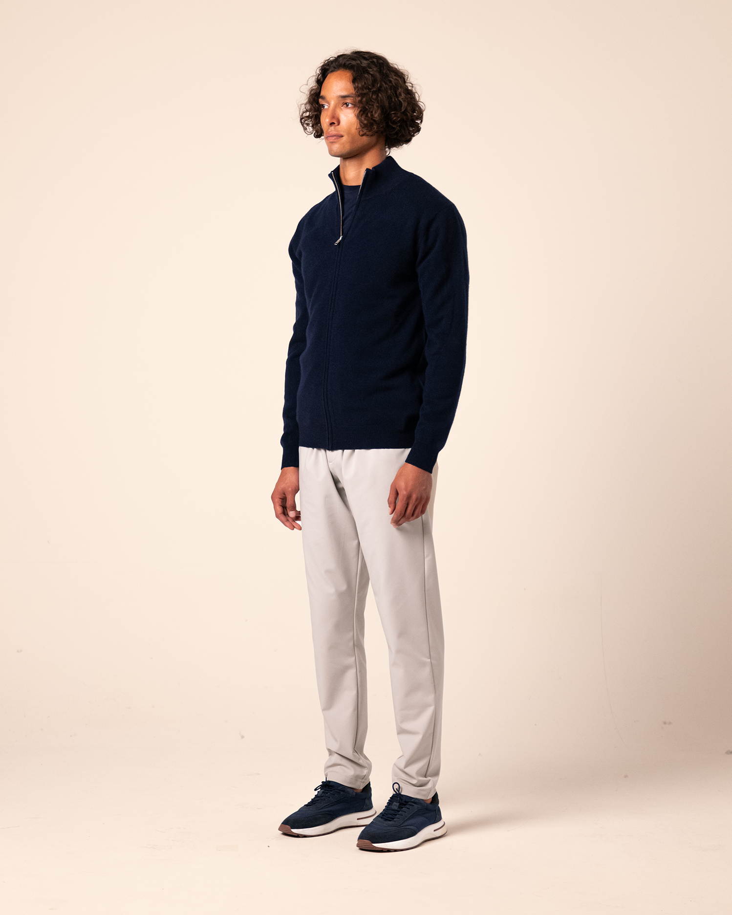 Merino Cardigan Navy