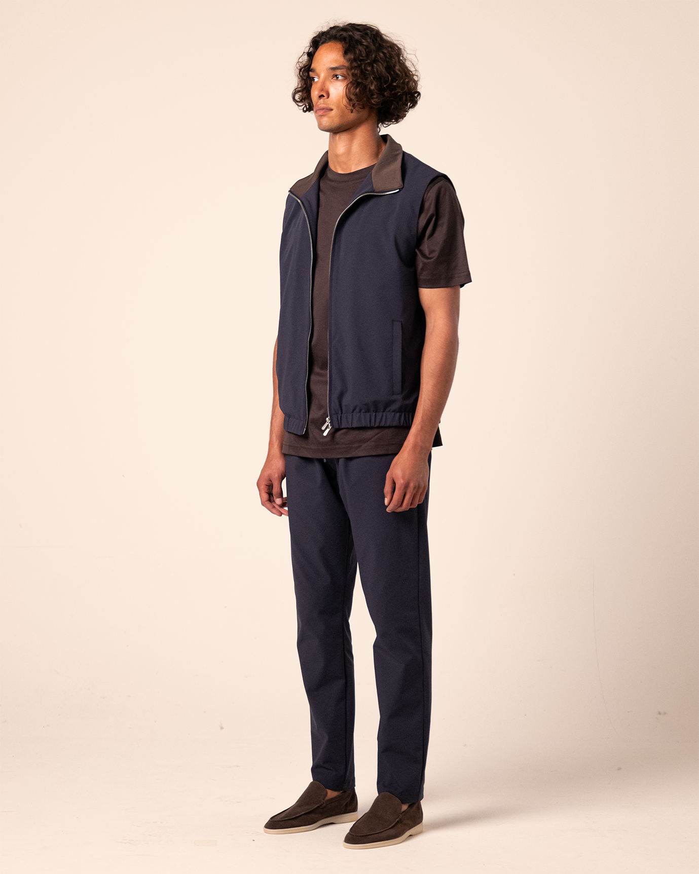 Tech Bodywarmer Set Navy