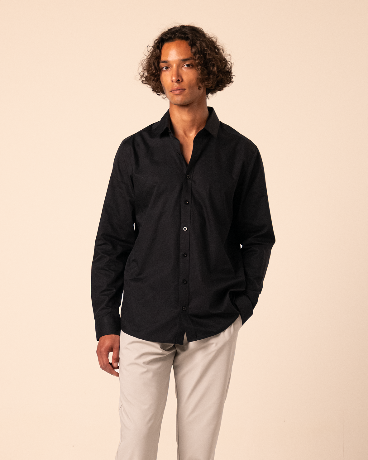 Premium Tailored Shirt Black