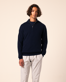 Halfzip Merino Navy